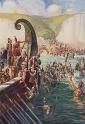 The landing of the Romans in Britain, 54 BC